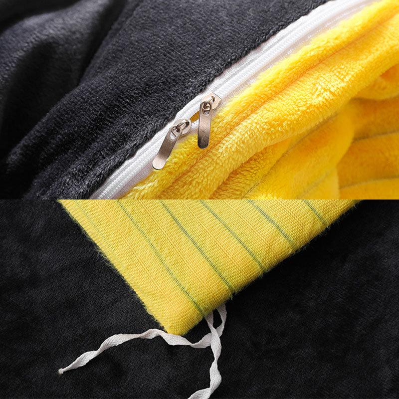3/4 Pcs AB Sided Thicken Corduroy Velvet Winter Bedding Set Full Queen King Size Duvet Cover
