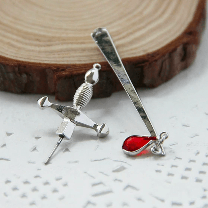 Blood Sworn Dagger Stud Earrings