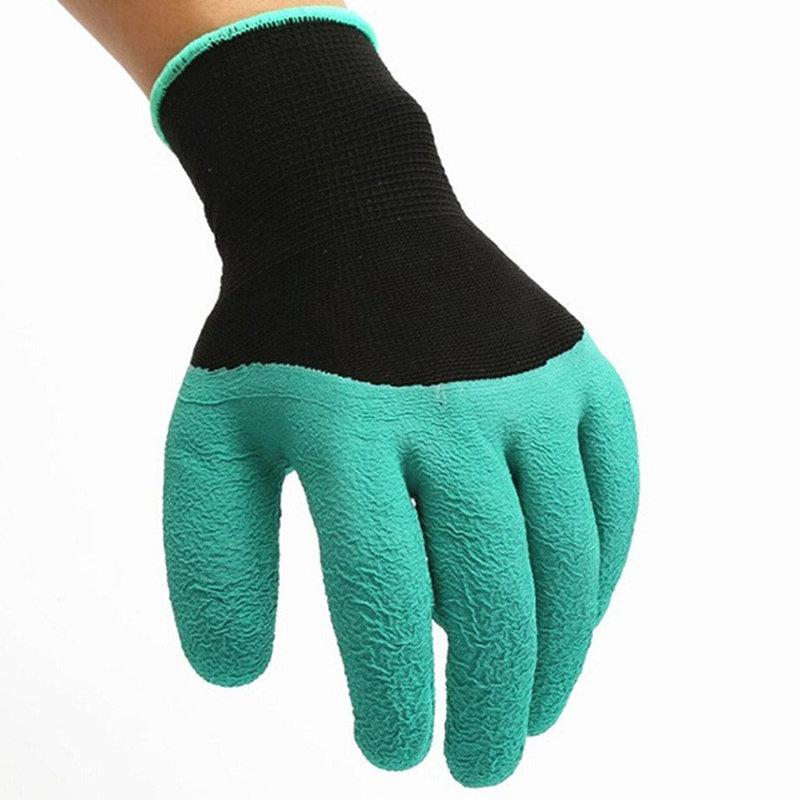 2Pcs Gardening Digging Gloves Planting Rubber Left Hand Claws and Right Hand Claws Grip Gloves