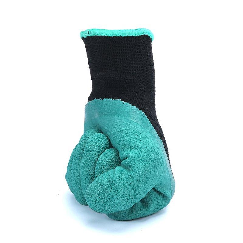 2Pcs Gardening Digging Gloves Planting Rubber Left Hand Claws and Right Hand Claws Grip Gloves