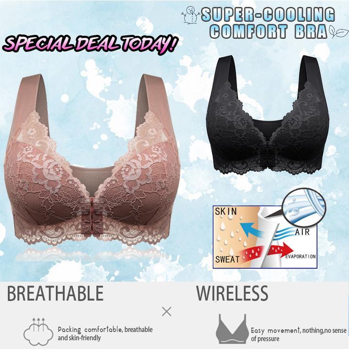 Front Closure Extra-Elastic Breathable Bra