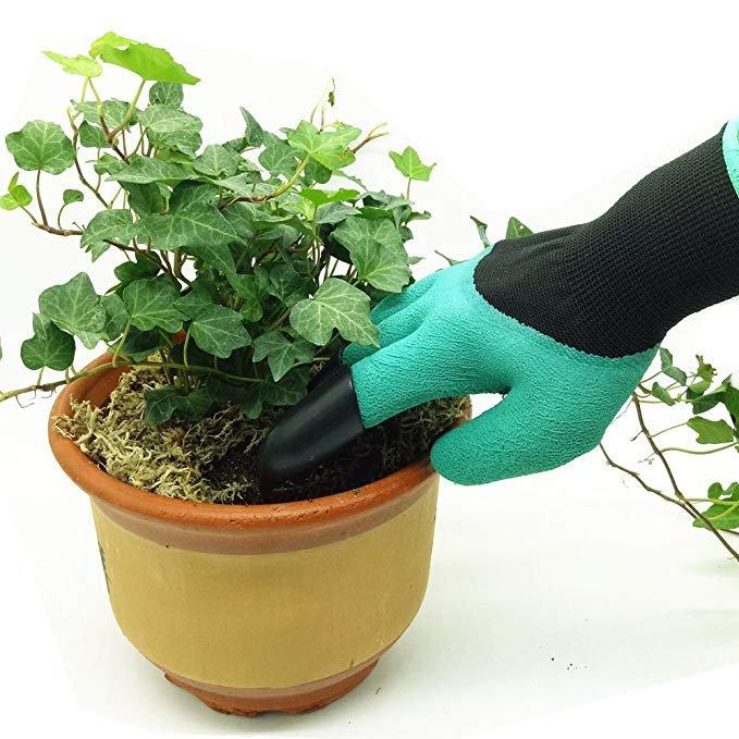2Pcs Gardening Digging Gloves Planting Rubber Left Hand Claws and Right Hand Claws Grip Gloves