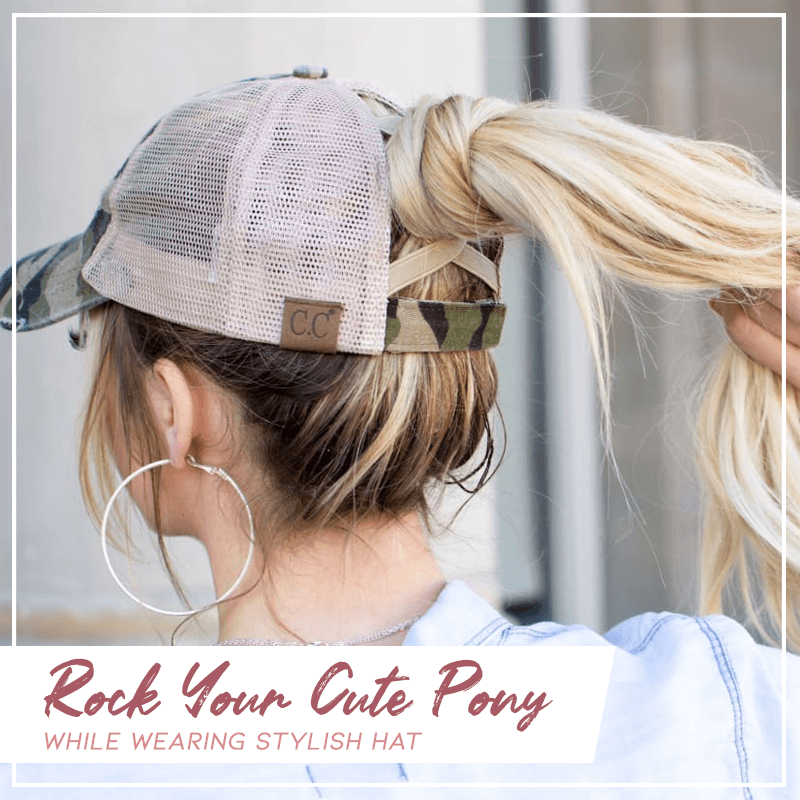 Criss Cross Easy Ponytail Cap
