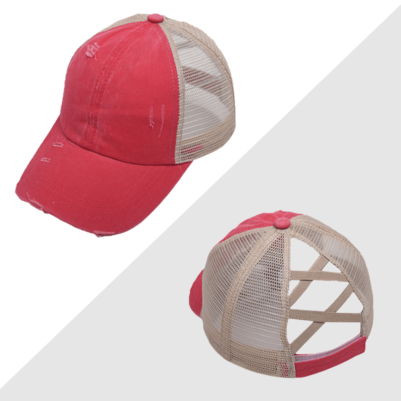 Criss Cross Easy Ponytail Cap