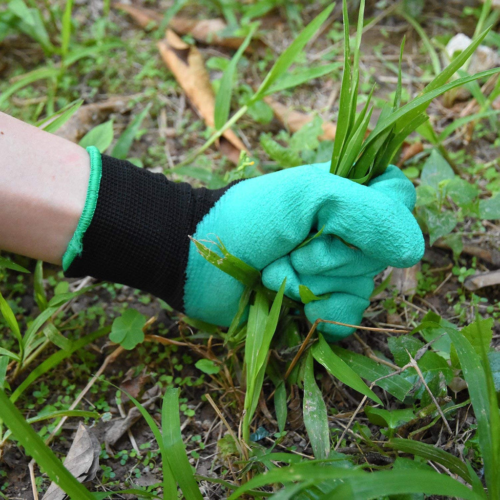 2Pcs Gardening Digging Gloves Planting Rubber Left Hand Claws and Right Hand Claws Grip Gloves