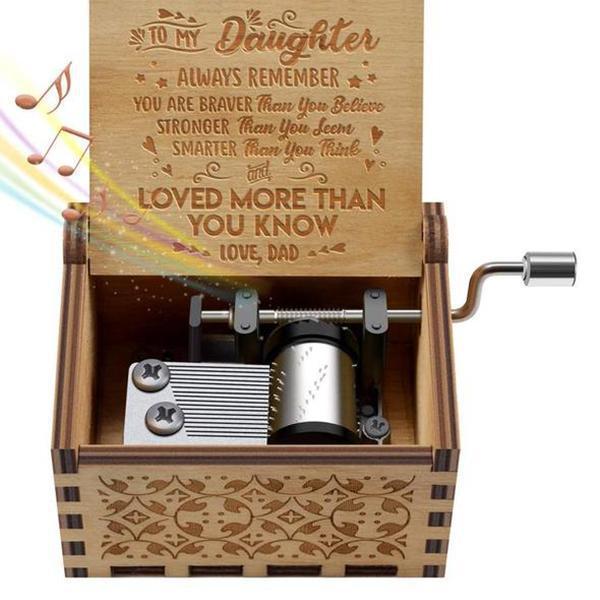 To My Daughter Music Box