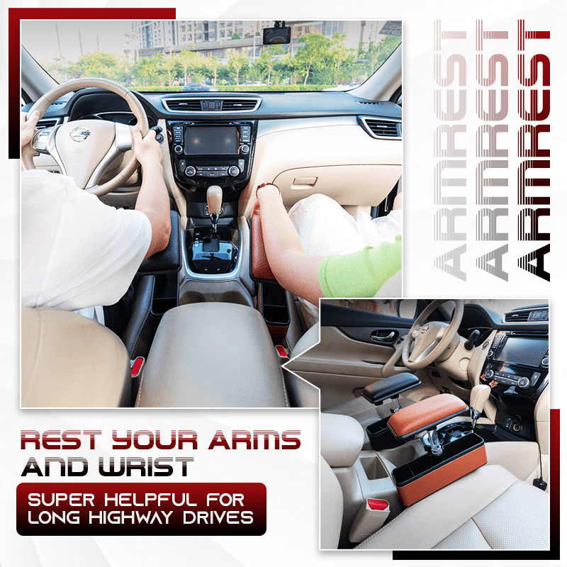 Adjustable Car Armrest Plus Slot Storage Box