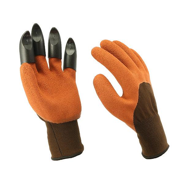2Pcs Gardening Digging Gloves Planting Rubber Left Hand Claws and Right Hand Claws Grip Gloves
