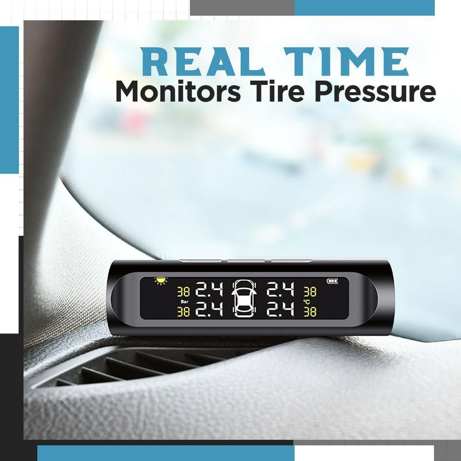Wireless And Solar Powered Tire Pressure Monitoring System