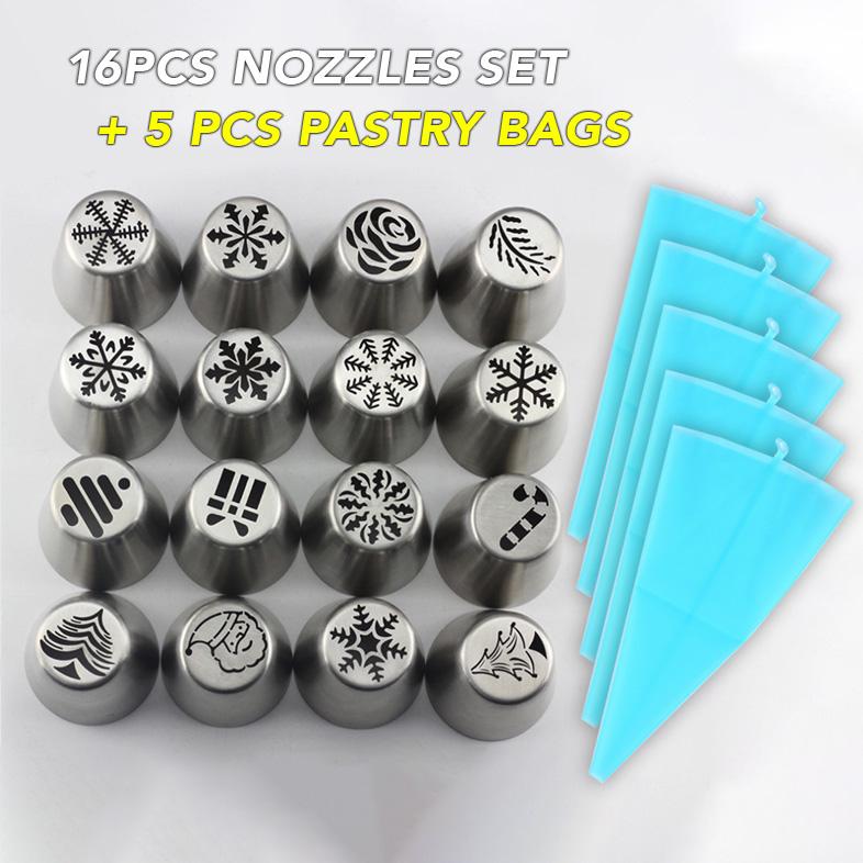 Christmas Style Nozzle Pastry Kit