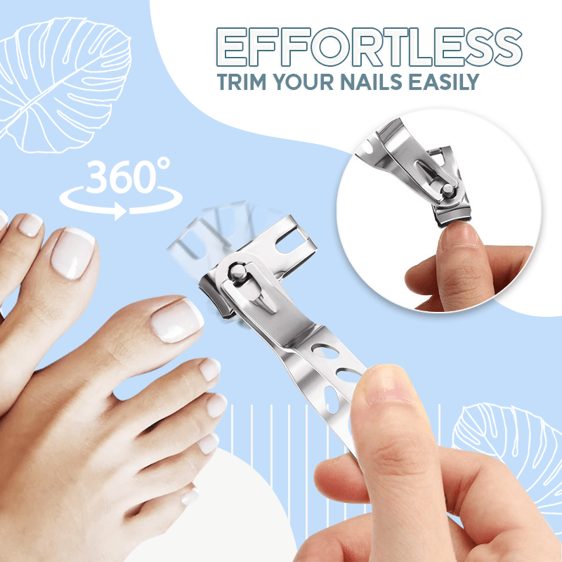360 Degree Rotatable Nail Clippers 2PCS Set