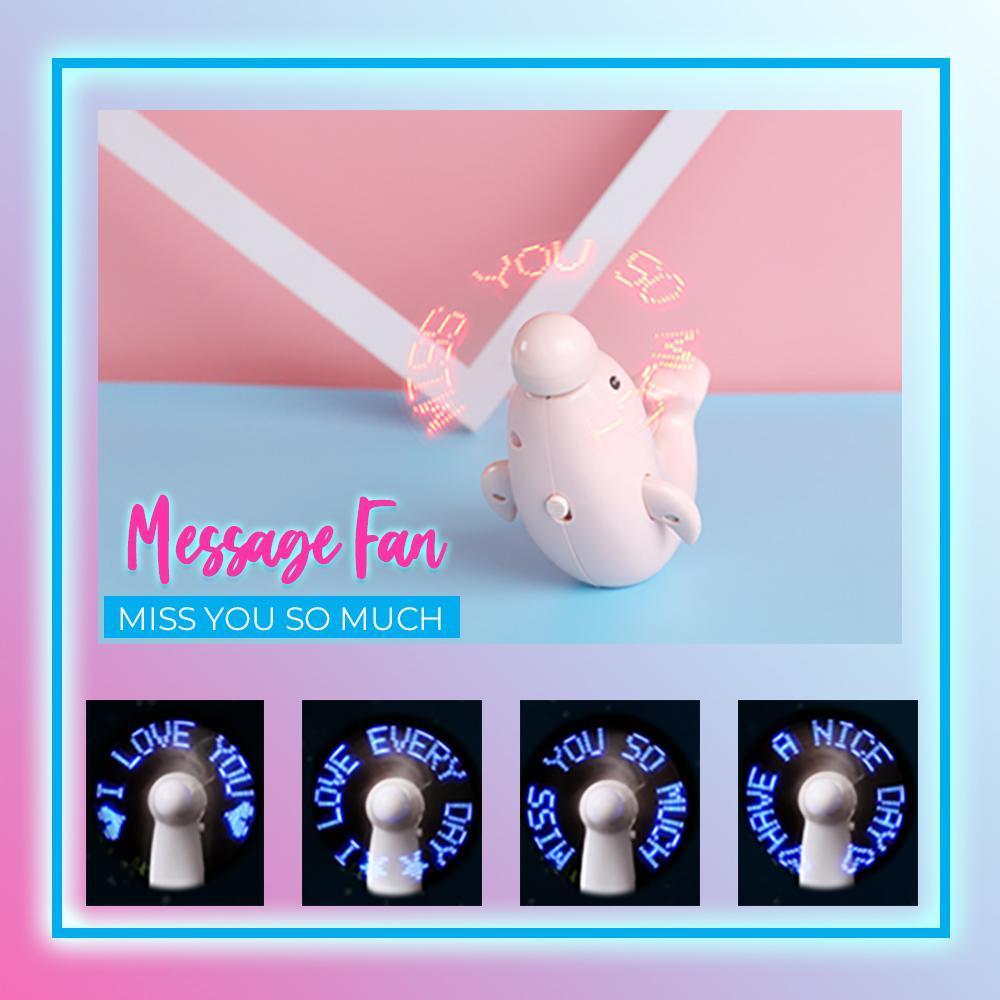I LOVE YOU Portable USB Charging Fan