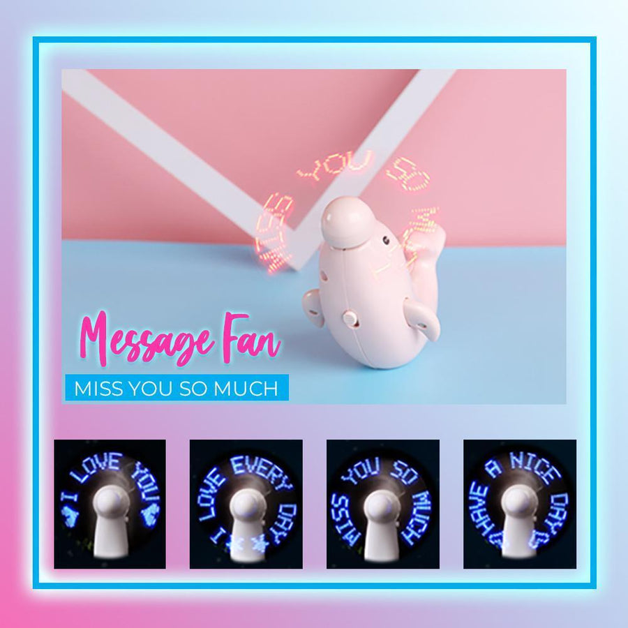 I LOVE YOU Portable USB Charging Fan