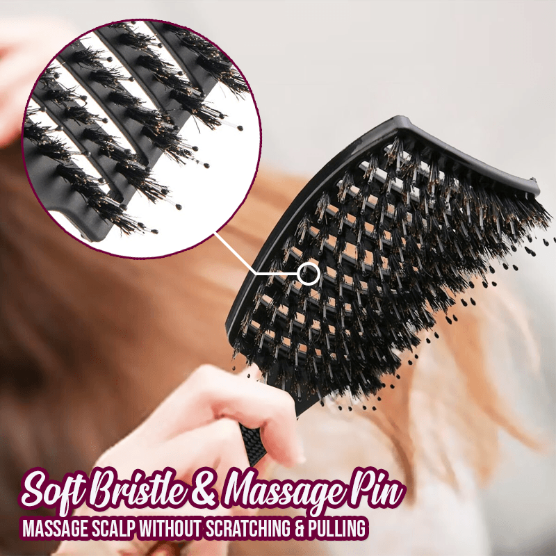 SilkyKiss Bristle Nylon Hairbrush