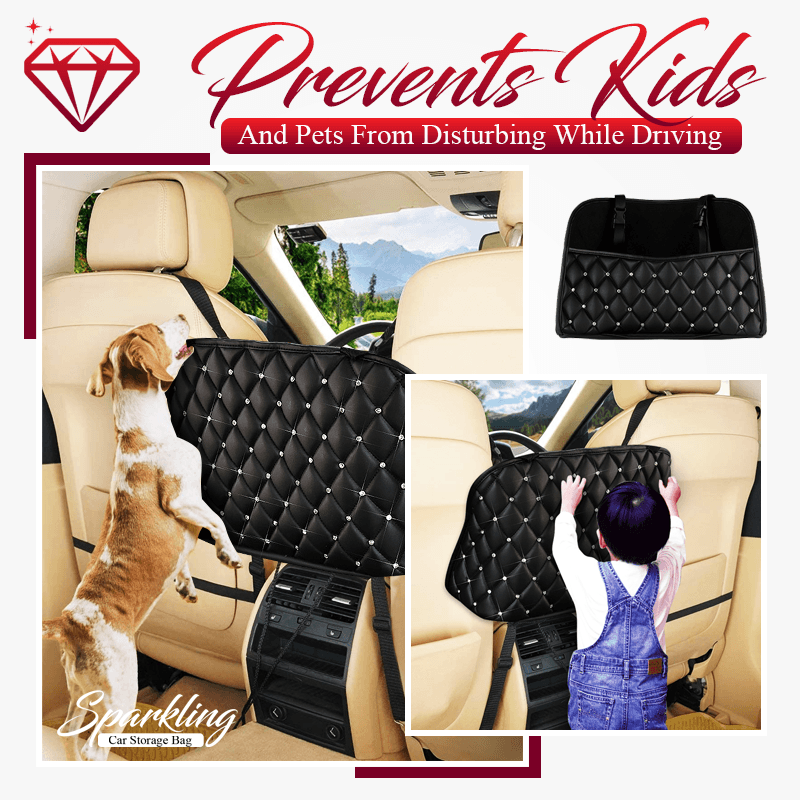 Sparkling Car Net Storage Bag