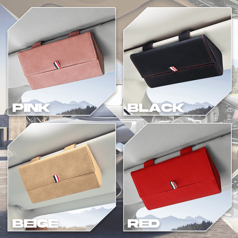 Superior Leather Car Glasses Holder