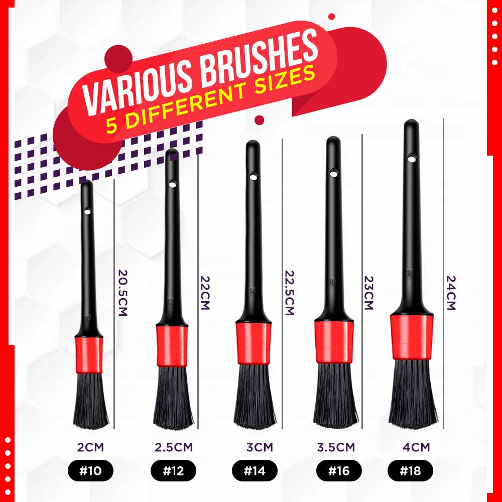 Alternate Car Detailing Brush Kit (5PCS)