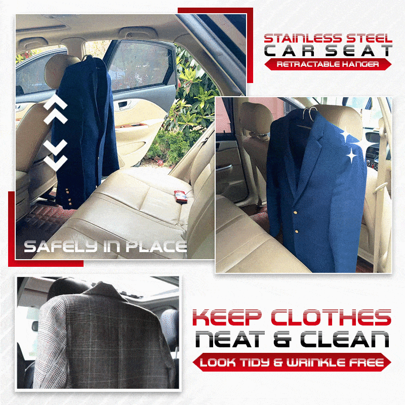 Stainless Steel Car Seat Retractable Hanger