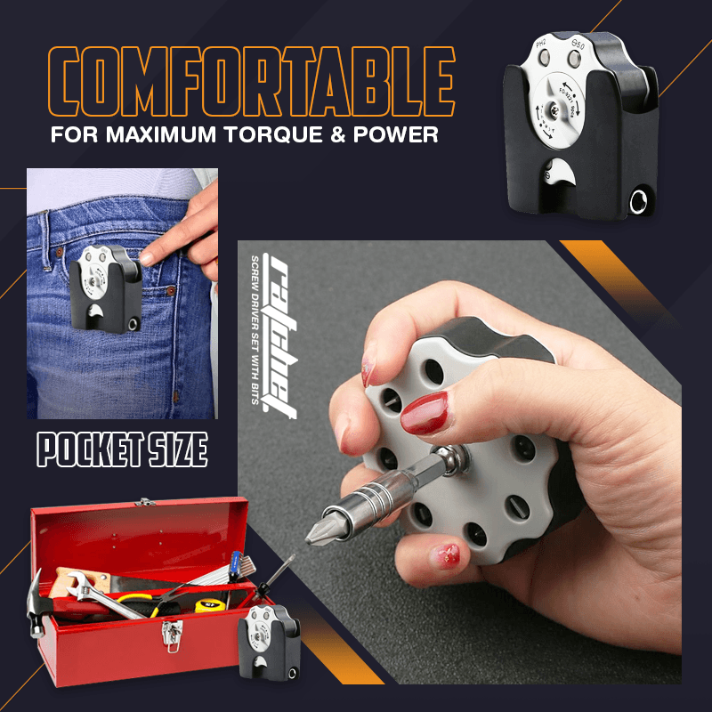 Ratchet Screwdriver Set With Bits
