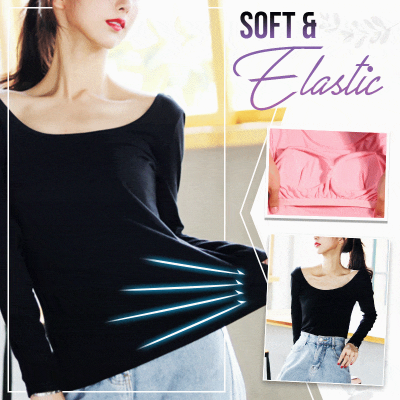 Built-in Padded Long Sleeve T-Shirt