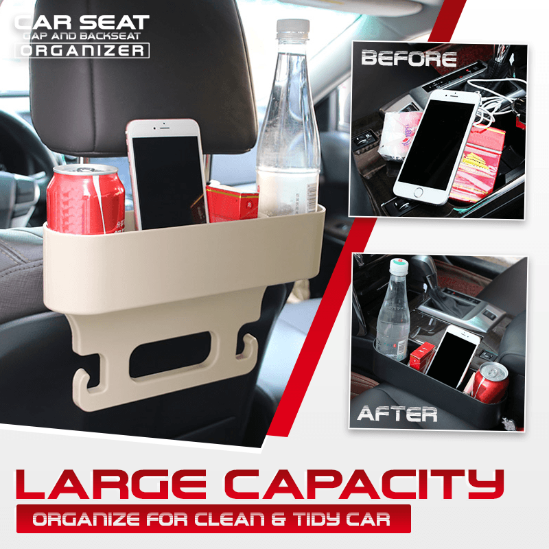 Car Seat Gap And Backseat Organizer