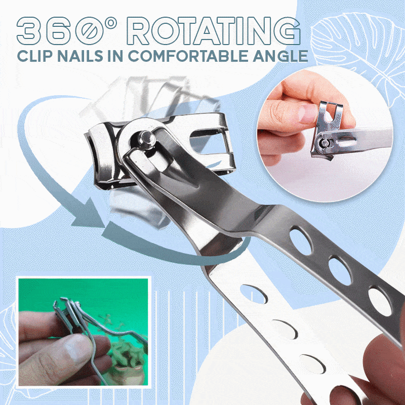 360 Degree Rotatable Nail Clippers 2PCS Set