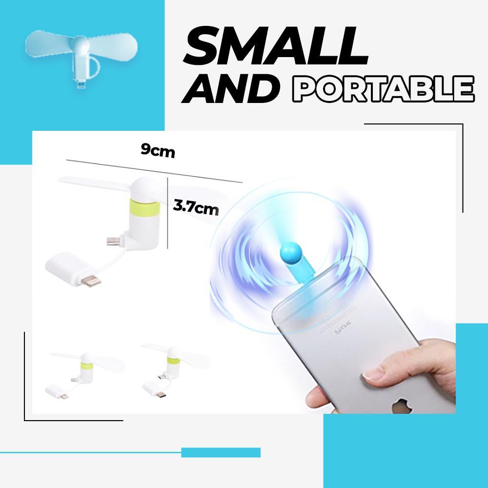 GO EVERYWHERE Silent Mobile Phone Fan