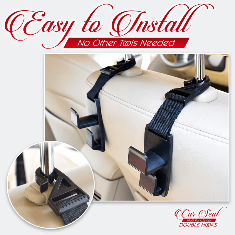 Car Seat Multi-Functional Double Hooks