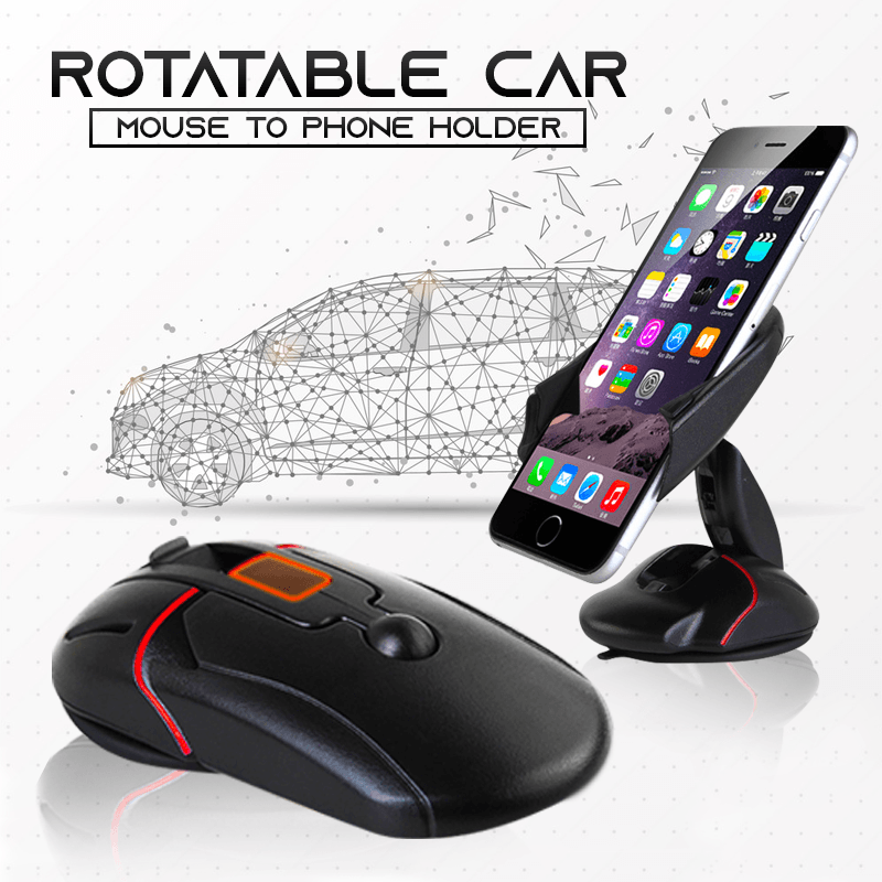 Rotatable Car Mouse-To-Phone-Holder
