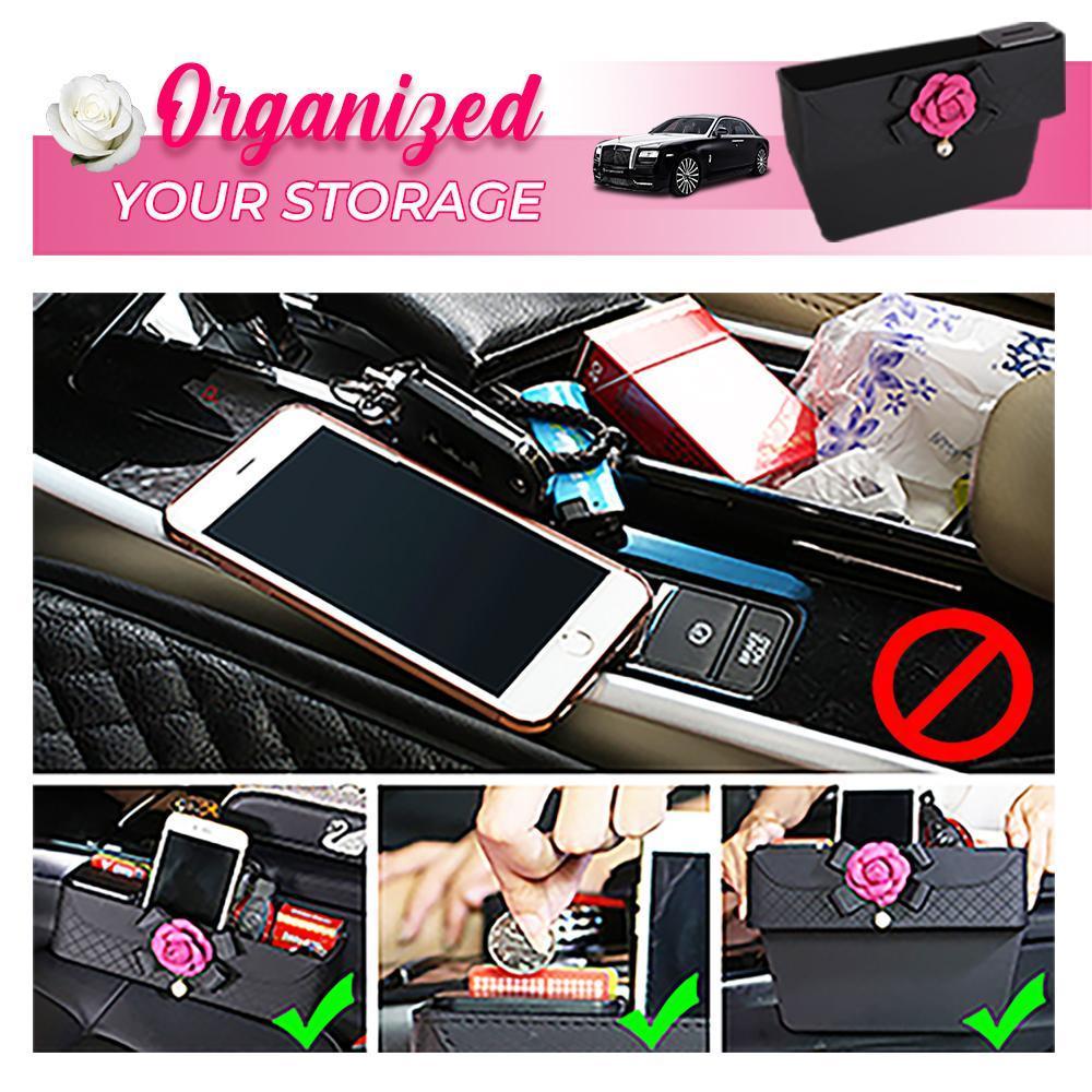 Camellia Car Slot Storage Box