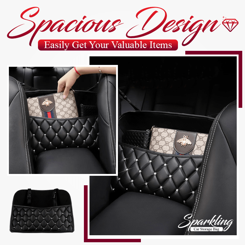 Sparkling Car Net Storage Bag