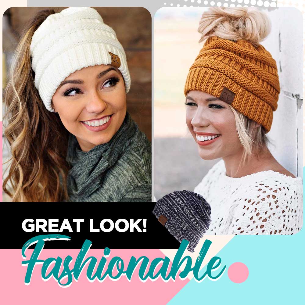 Knit Ponytail Beanie
