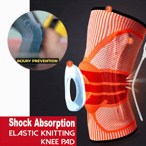 Shock Absorption Elastic Knitting Knee Pad