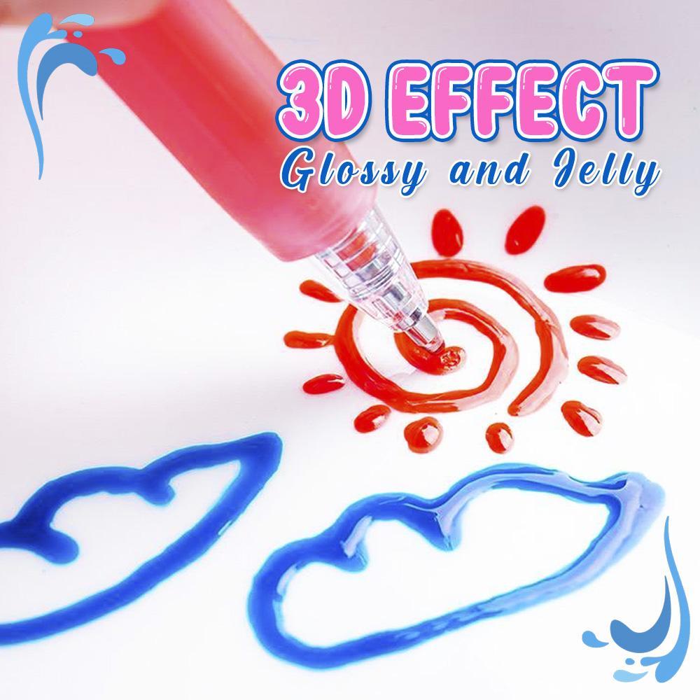 3D Jelly Painting Pen 6pcs Set