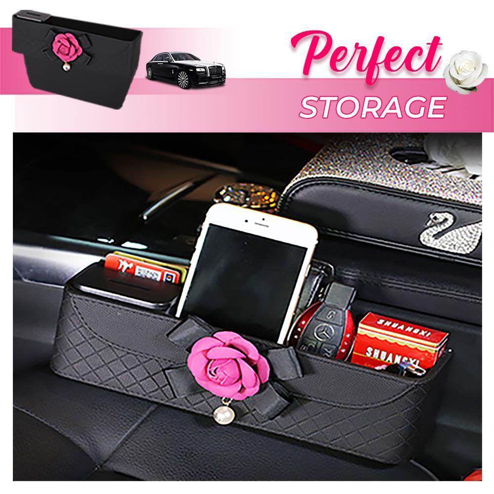 Camellia Car Slot Storage Box