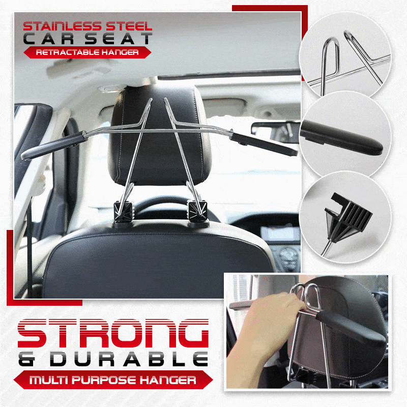 Stainless Steel Car Seat Retractable Hanger