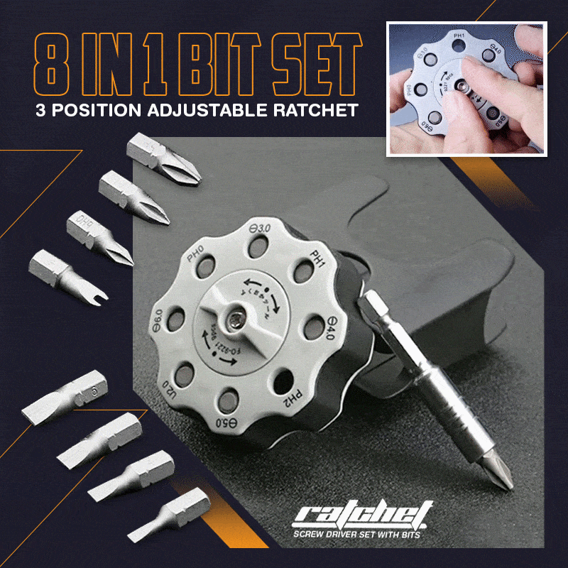 Ratchet Screwdriver Set With Bits