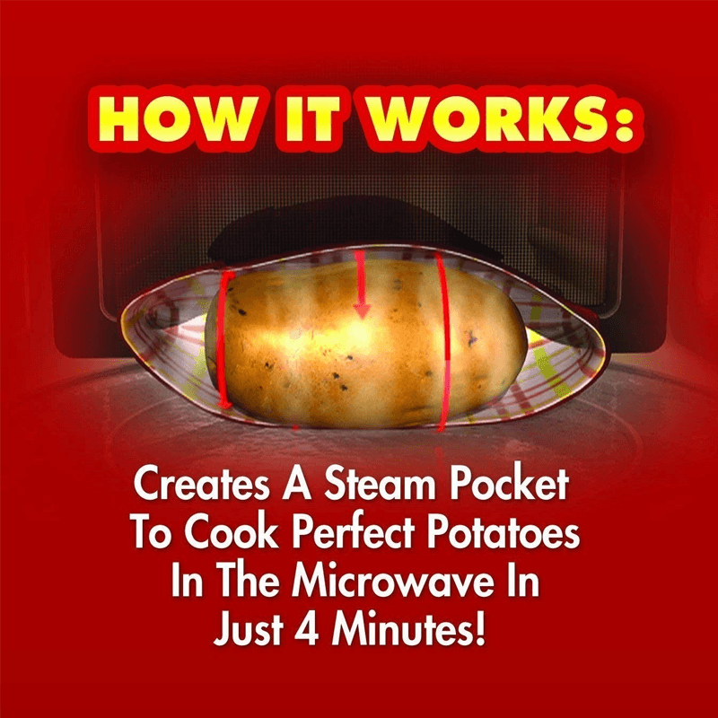 BakeEasy Microwave Potato Cooking Bag