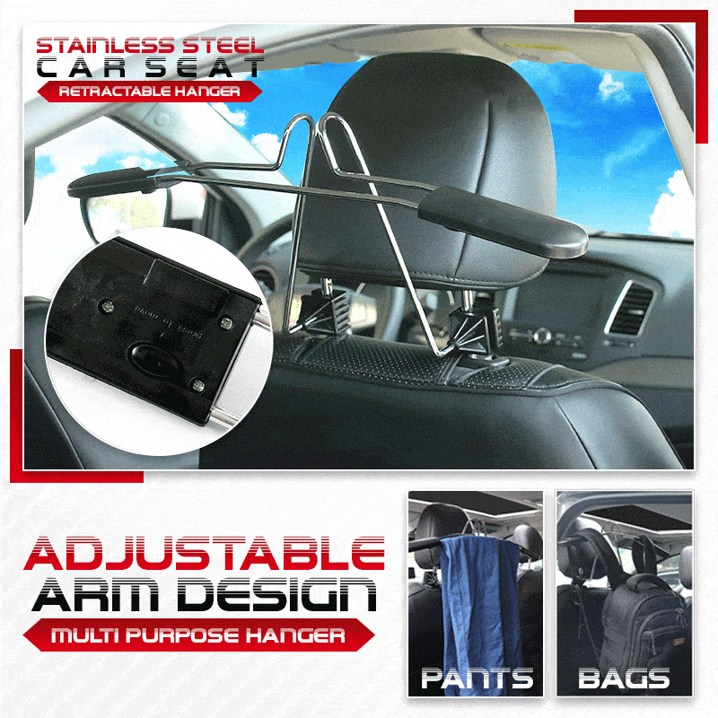 Stainless Steel Car Seat Retractable Hanger