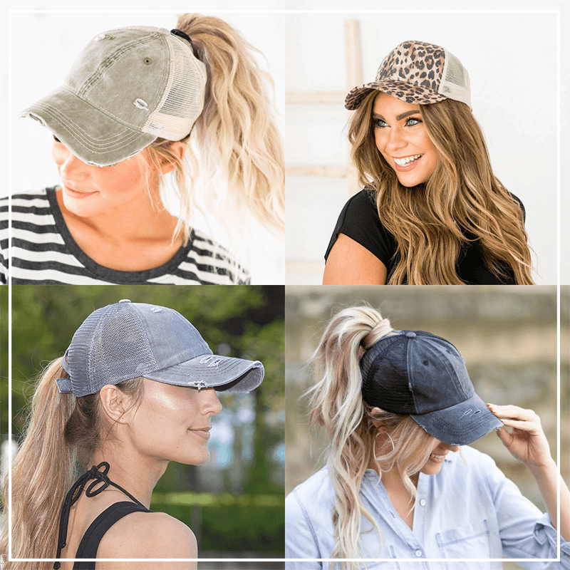 Criss Cross Easy Ponytail Cap