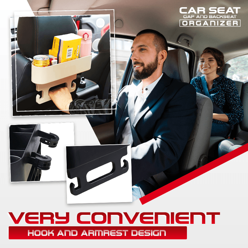 Car Seat Gap And Backseat Organizer
