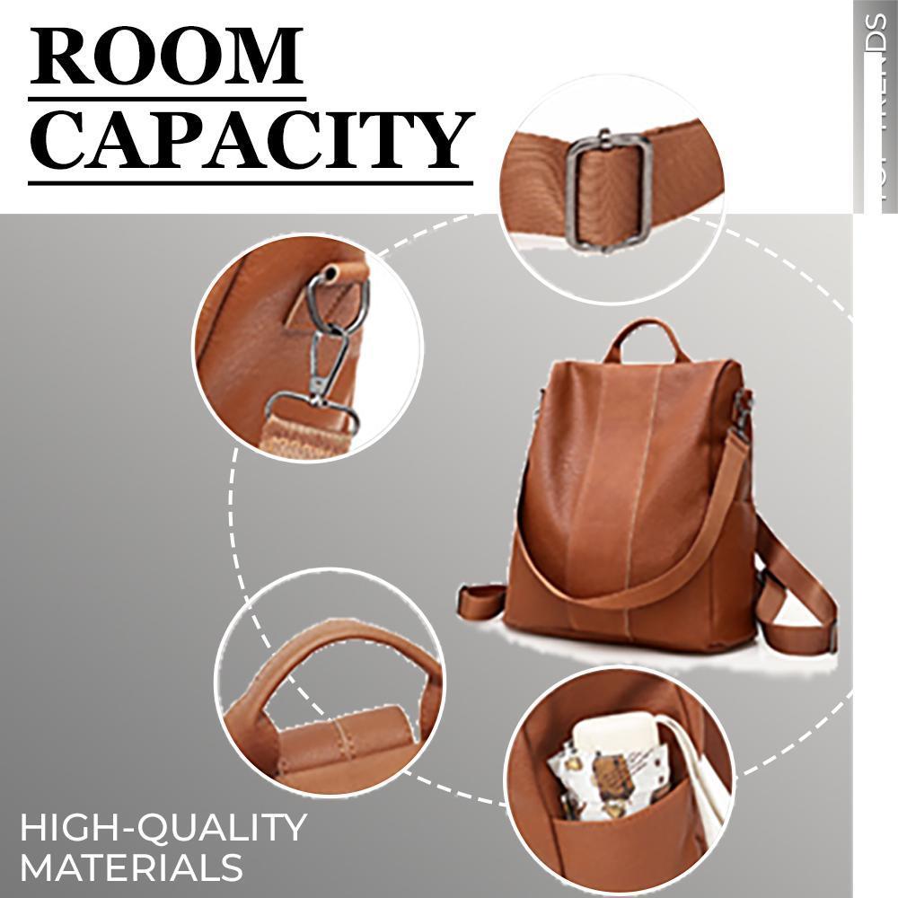Women Safety Waterproof Leather Shoulder Bag