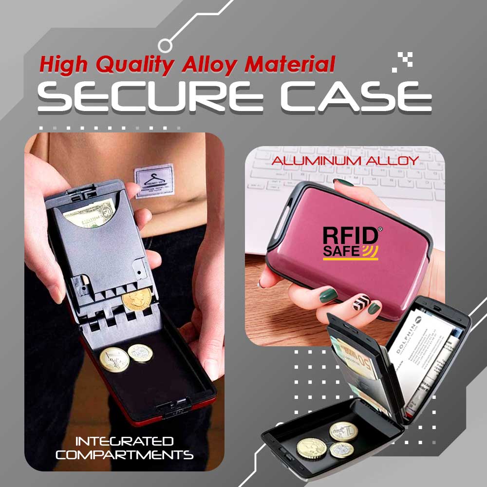 RFID-Proof Alloy Secured Slim Wallet