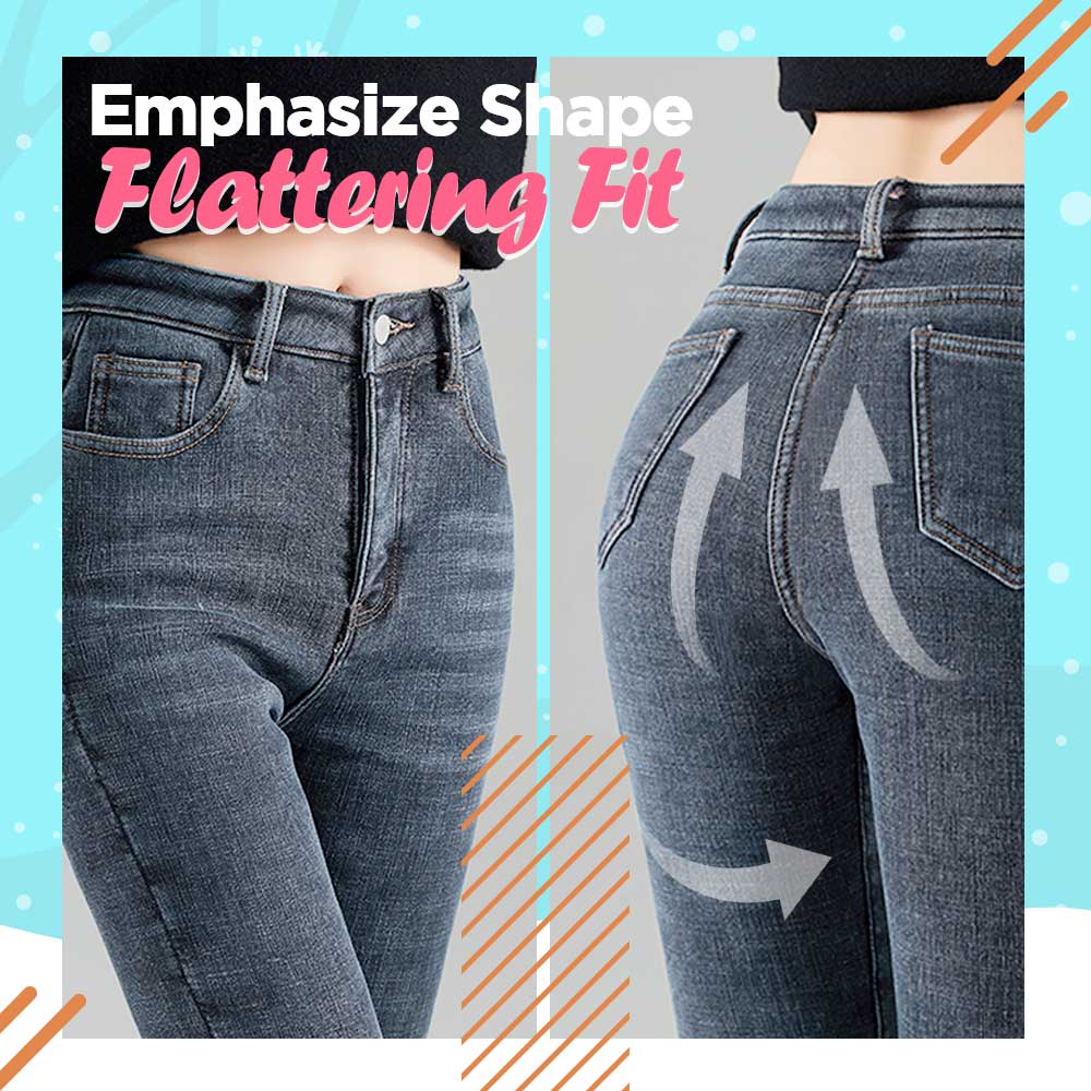 Fleece Lined Stretchy Denim