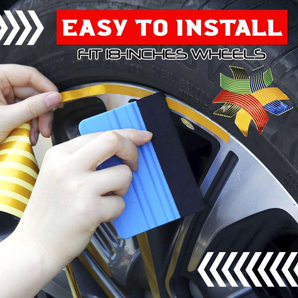 Reflective Car Wheel Sticker (16pcs)