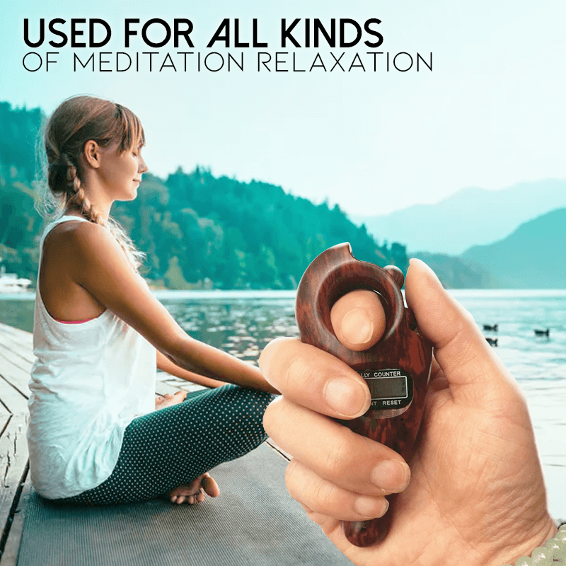 Portable Rotating Prayer Beads With Digital Counter