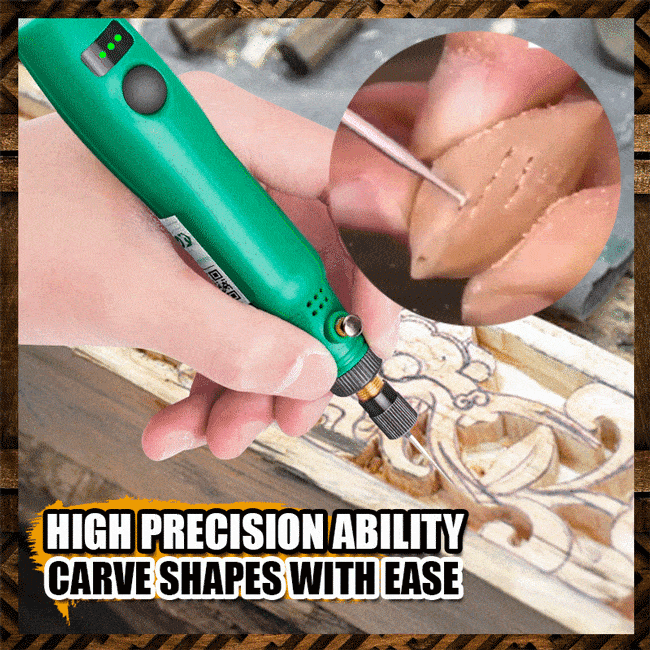 Wood Carving Rotary Drill Kit