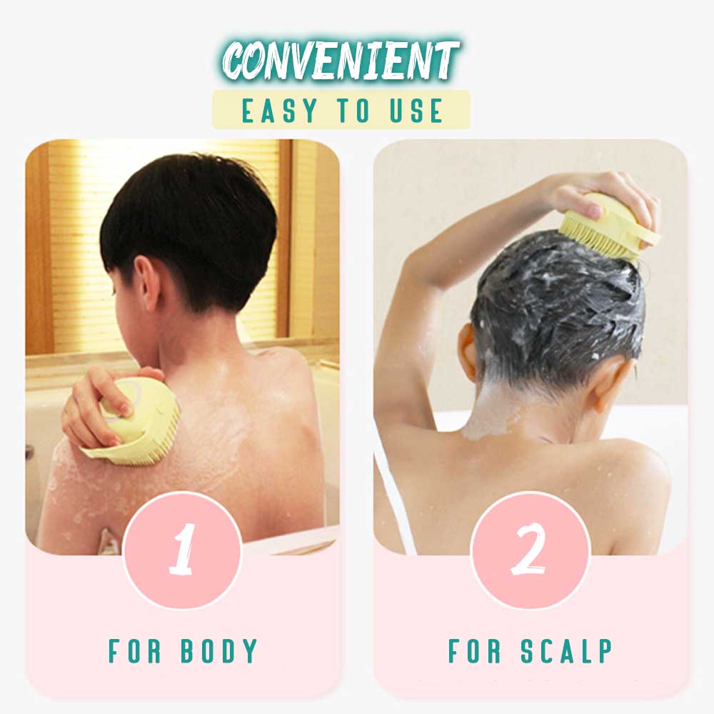 Shower-Gel-In Silicone Massage Bath Brush