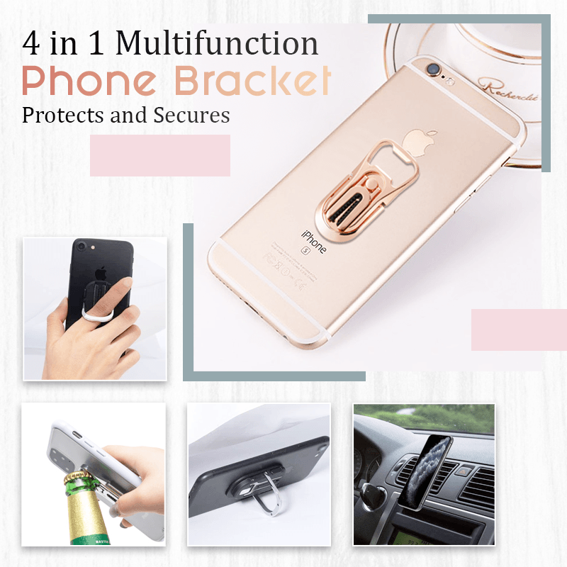 New Fashioned Phone Ring Bracket With Bottle Opener
