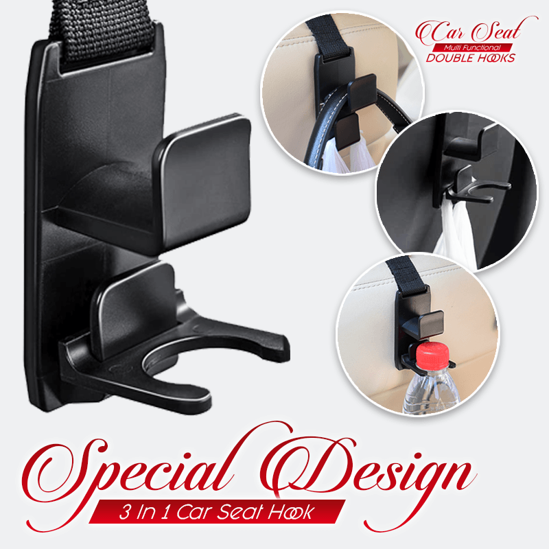 Car Seat Multi-Functional Double Hooks